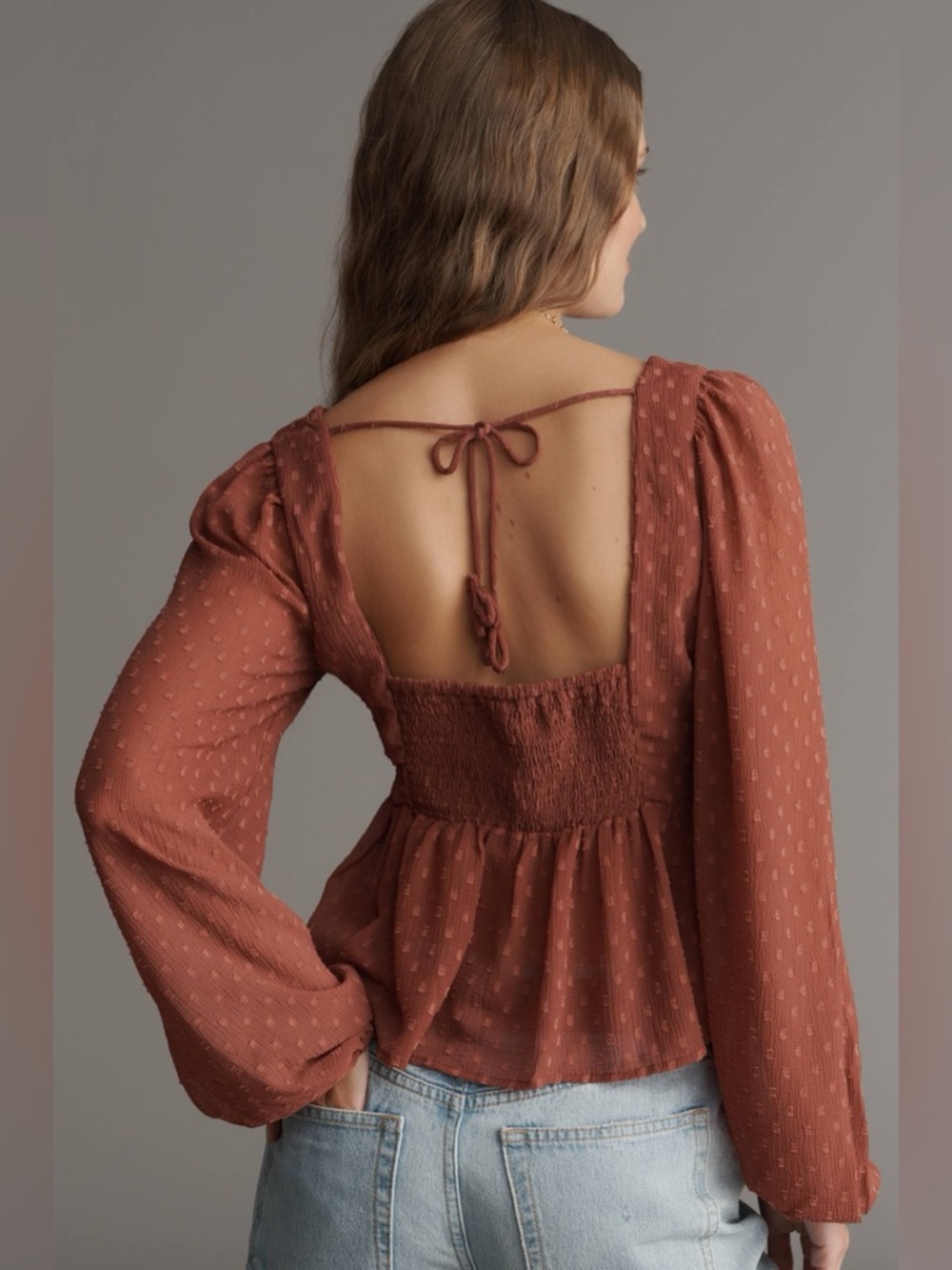 By Anthropologie Peplum Blouse - Picture 2 of 6